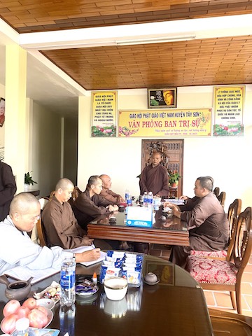 Tây Sơn: Ban Thường trực Ban Trị sự huyện họp triển khai kế hoạch tổ chức Phật đản PL.2567.
